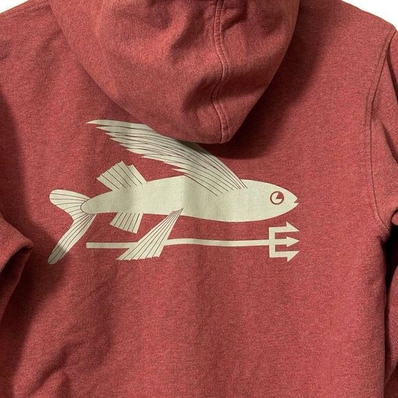 Patagonia Mens Flying Fish midweight hooded full-zip Sweatshirt Organic Cotton s - Picture 11 of 11